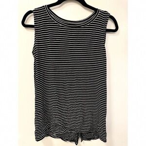 Old Navy Black and White Striped Top
